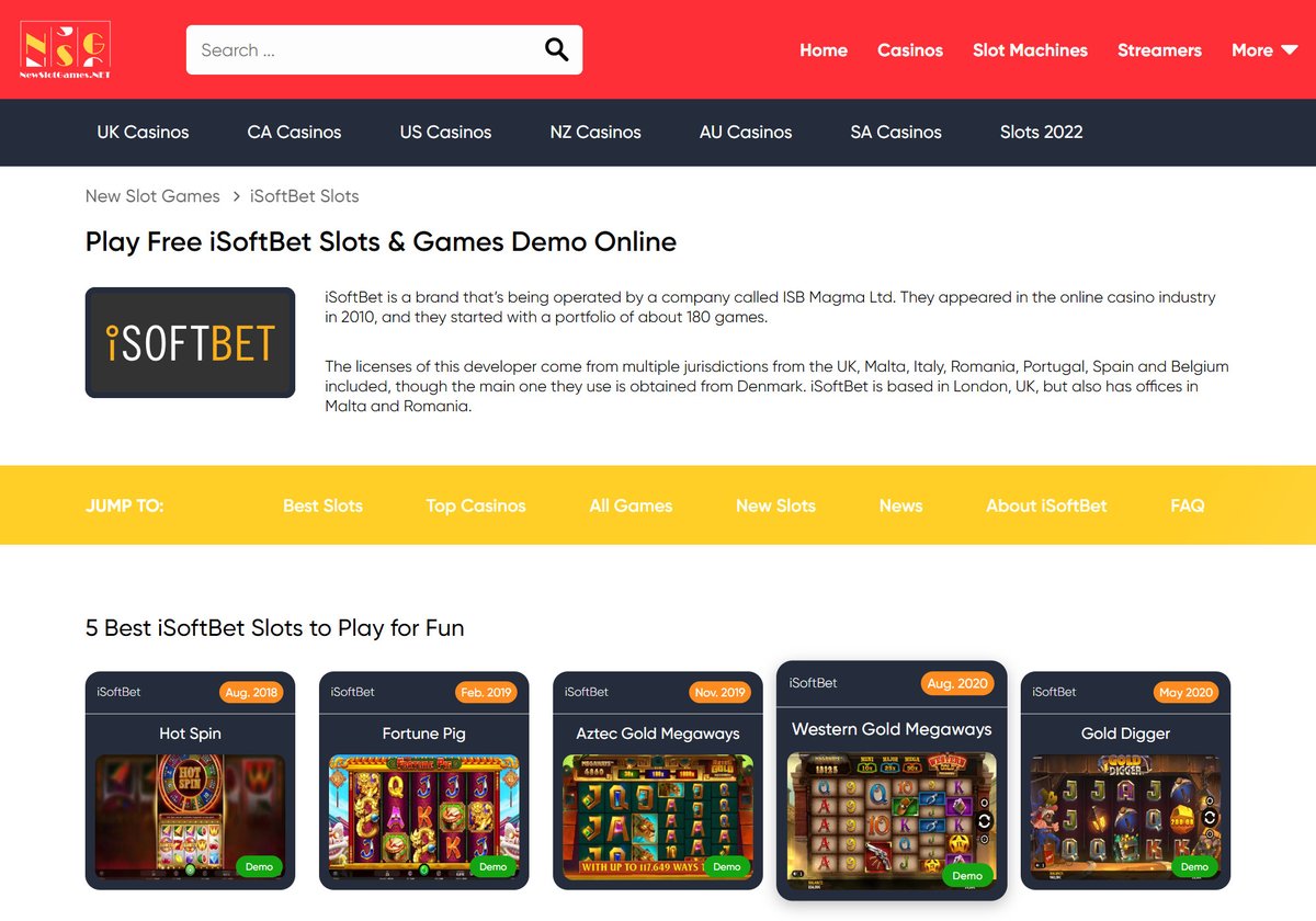   #SlotDemo

We update the @iSoftBet category: 140+ demo games, newest slots, more details...

Check it now