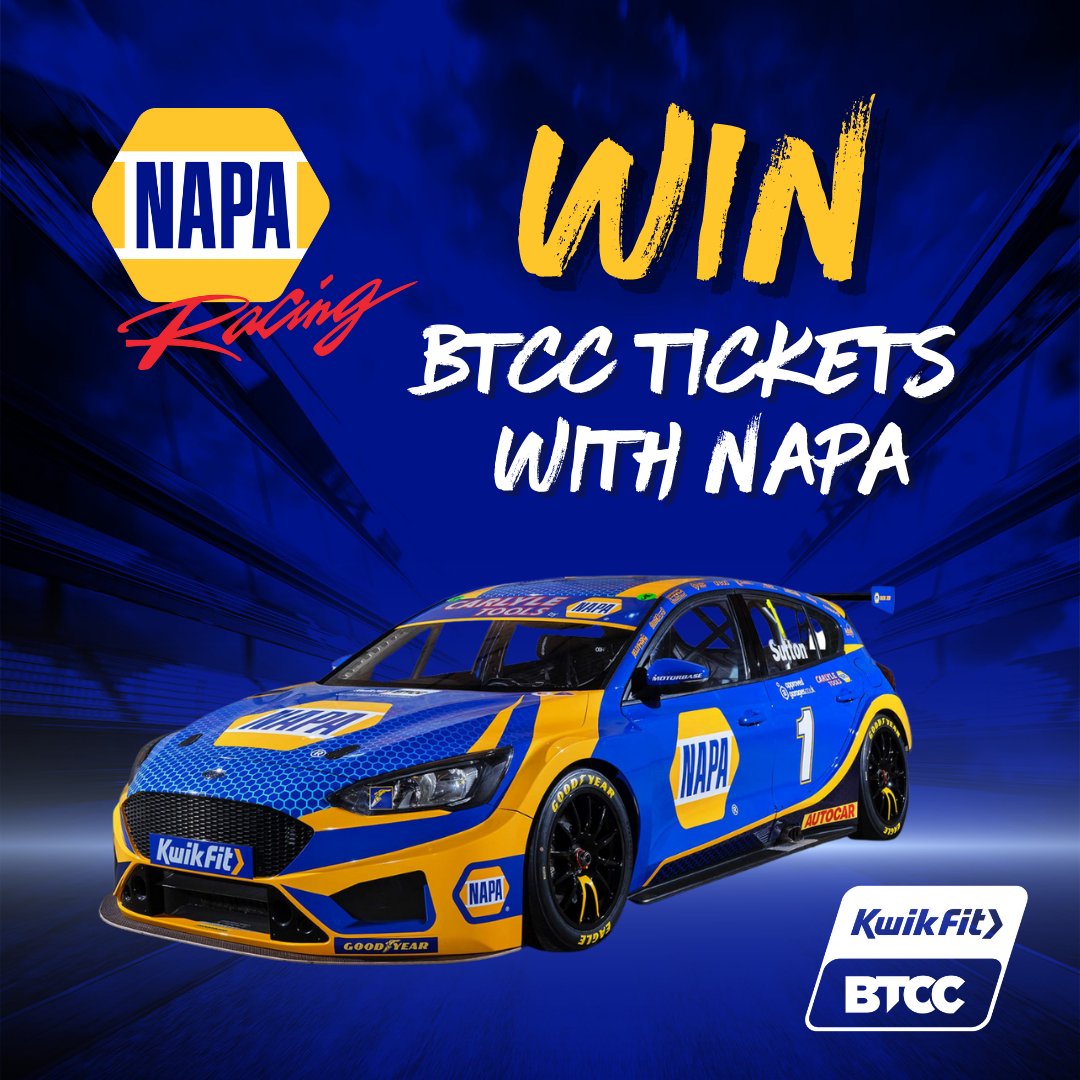 Kwik_Fit's tweet photo. 🏁Win 4 tickets to the Kwik Fit BTCC race day at Snetterton courtesy of @naparacinguk! 🏁

5 lucky winners will each receive 4 tickets to race day. To enter, #RT&amp;F us and @naparacinguk plus comment why you love the #BTCC. 

Ends 08/08/22.

Full T&amp;Cs: https://t.co/42gSAL57t9 https://t.co/FV0stz2AQu
