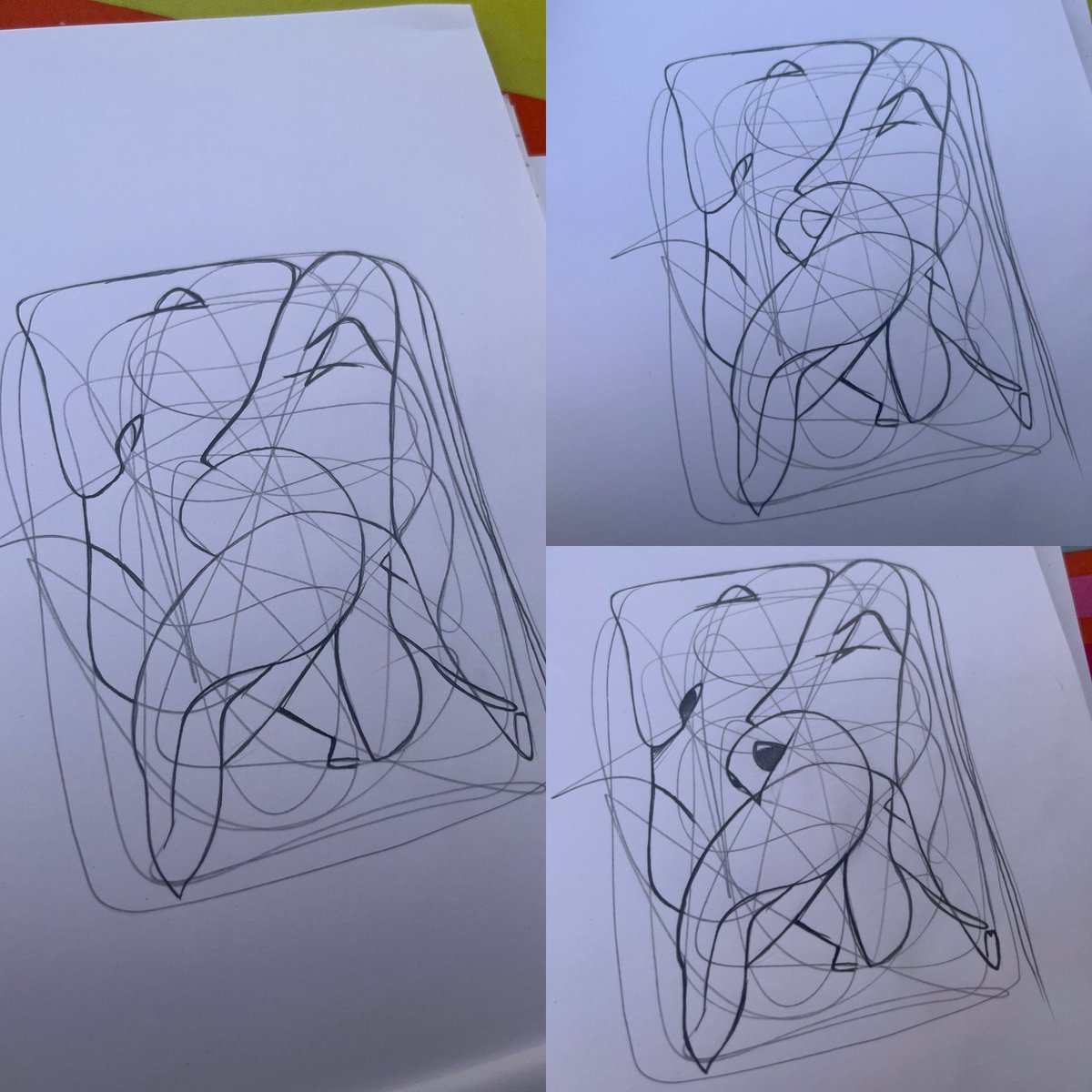 quibelog's tweet photo. Première séance de dessin automatique des vacances… ça fait au moins 10 ans que j’ai pas fait ça… Je suis sacrément rouillé ! Allez des géants, un oiseau et un éléphant #SummerVibes #funtime #dudessin https://t.co/wKzAPlYvvr