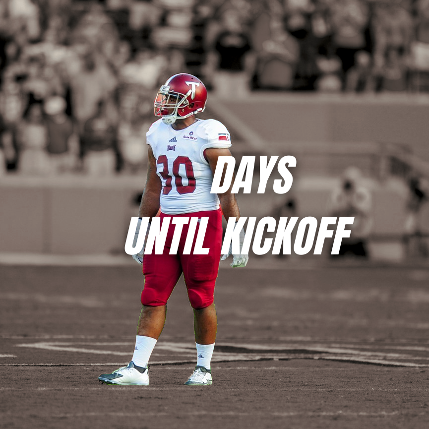 FortressTroy's tweet photo. @Mallymalstadom is coming in for today's countdown to kickoff! #30 Jamal Stadom played Defensive Tackle for the Trojans from 2014-2017 and was a major contributor for the d-line during that time which included a Sun Belt title! https://t.co/V9NFz6WUjl