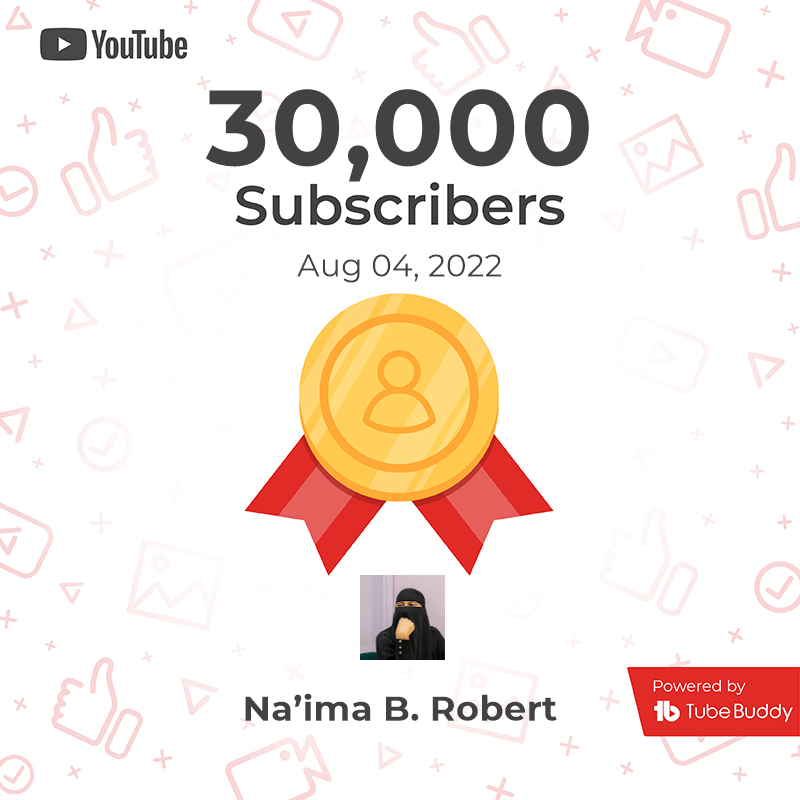Alhamdulillah! My YouTube channel reached 30,000 Subscribers! 🏆 via <a href="/TubeBuddy/">TubeBuddy</a> JazakAllahu khairan to everyone who has supported me on this journey! Join us for more thought-provoking conversations: youtube.com/channel/UCo8T_…