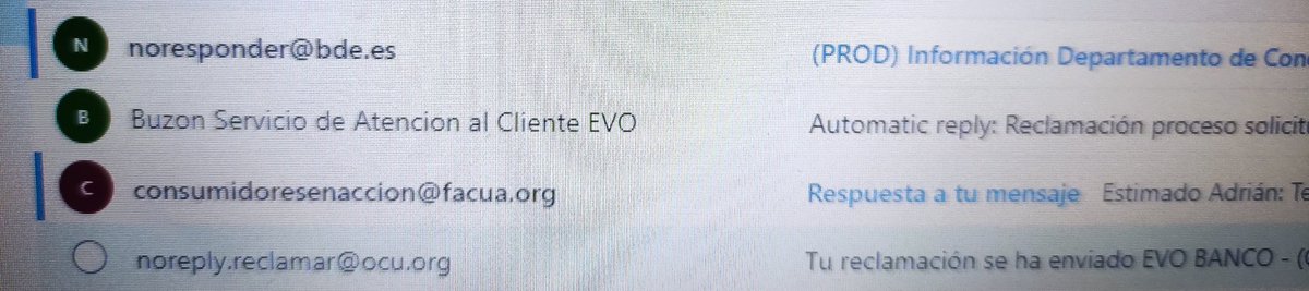trejinho_15's tweet photo. Hola @EVObanco ya os he puesto reclamación en Facua, en Ocu y denuncia en el @BancoDeEspana . Ahora vamos a la policía Nacional. Saludos https://t.co/1smfOUscvK