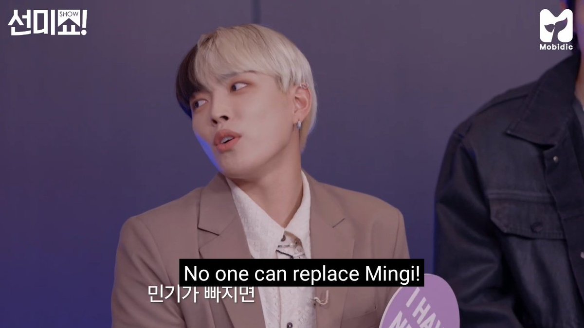 yungifvr's tweet photo. mingi said there a lot of rappers like him (that could've ended up in ateez instead of him) and the members were so quick to stop him.. i love them so much ☹️☹️ https://t.co/qEusqkB3jg