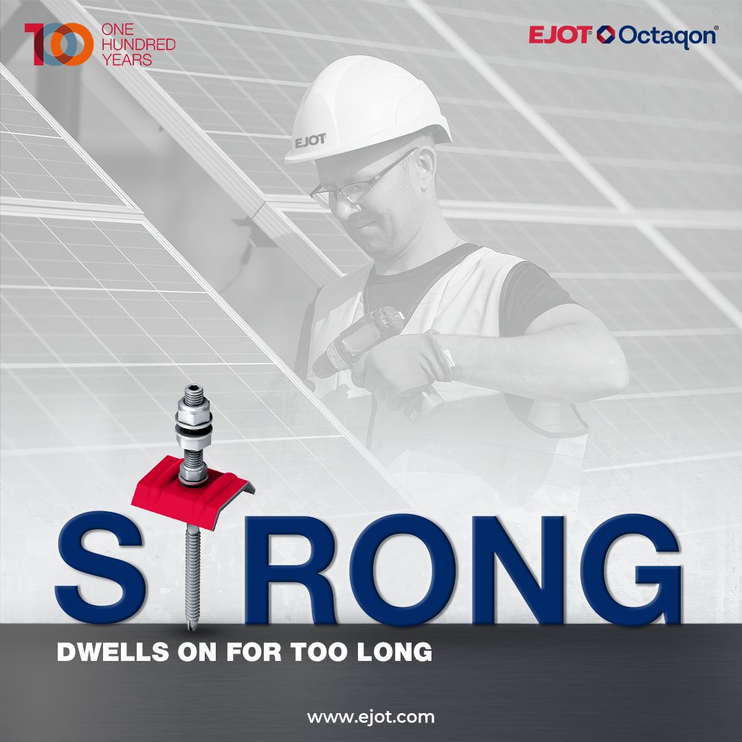 EjotIndia's tweet photo. High-quality fastening solutions for the correct and secure fastening of solar installations. We use cutting-edge technology to manufacture all our fasteners. 

Email at infoin@ejot.com or sdamani@ejot.com​
​
#EJOT #100Years #Strongholdson #Fasteners #Construction https://t.co/CeVZUArrjH