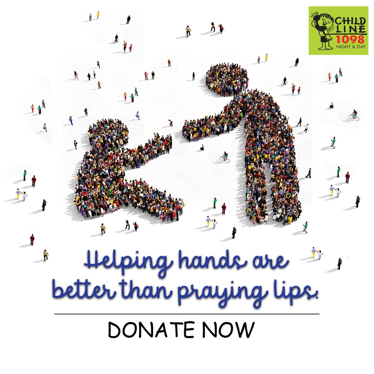 Lend a helping hand to provide a safe childhood Donate now: childlineindia.org/a/donate #Childline1098 #ChildrenInNeed #ChildWelfare #ChildCare #ChildSupport #ChildrenRights #Children #ChildRescue #DonateNow
