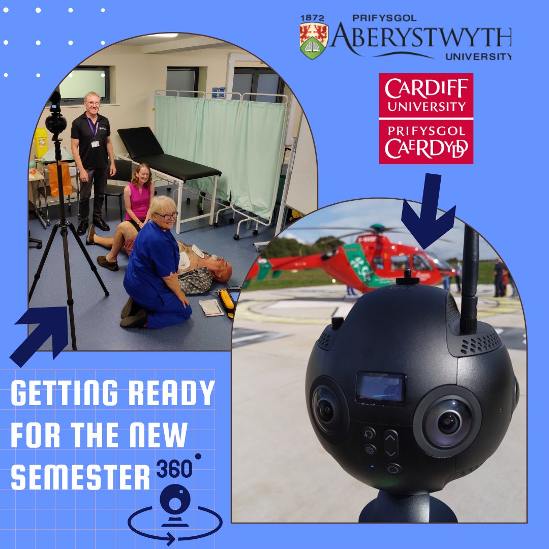 WalesVH's tweet photo. Our partners @cardiffuni and @AberUni are filming content to put into the Wales Virtual Hospital System. 📽
#vrtraining #360filming #cardiffuniversity #vr #soon
#medicalstudents https://t.co/wPv0UJkjMd