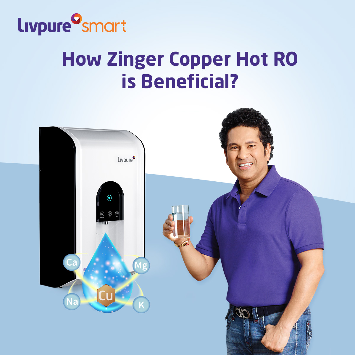 LivpureSmart's tweet photo. We all know that Copper offers various health benefits and gives your drinking water a boost of goodness. Find out how Livpure Smart Zinger Copper Hot RO helps in keeping your family healthy and hydrated.
#copperbenefits #HealthyWater #Copper #CopperTechnology #WaterPurifier https://t.co/99Cf6yh2CX