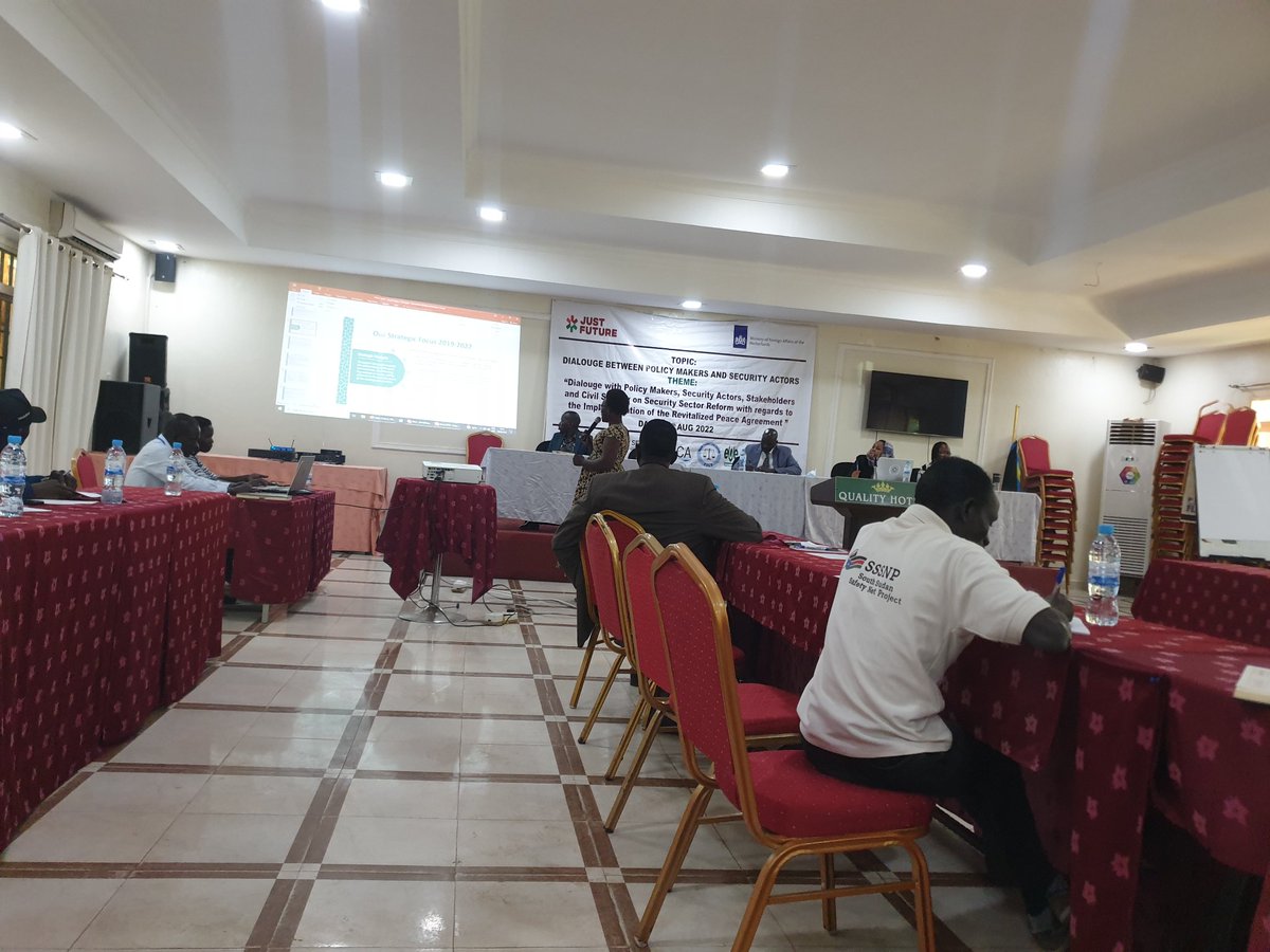 HumanitycareSSD's tweet photo. Dialogue Between Policy Makers And Security Actors
                    Theme:
"Dialogue with policy makers, Security actors, stakeholders and civil Society on security sector reform with regards to the implementation of the revitalized peace agreement"

Quality Hotel. 
04/8/2022 https://t.co/N0GQirSN6U