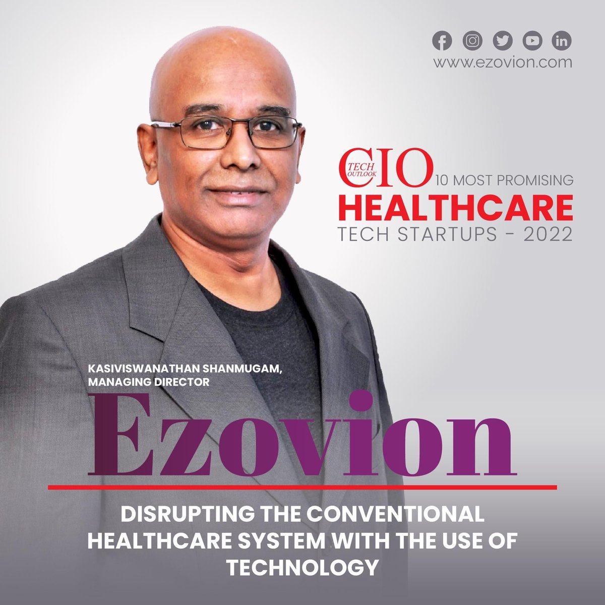 ezovion's tweet photo. We're Honoured to get featured in the prestigious #CIOmagazine as one of the 10 most promising Tech Healthcare startup 2022. Thanks for the Recognition CIO, and thanks to our team, partners, customers for their impeccable contribution to our success.
https://t.co/CoQupukwMS https://t.co/VNUJBBuo9B
