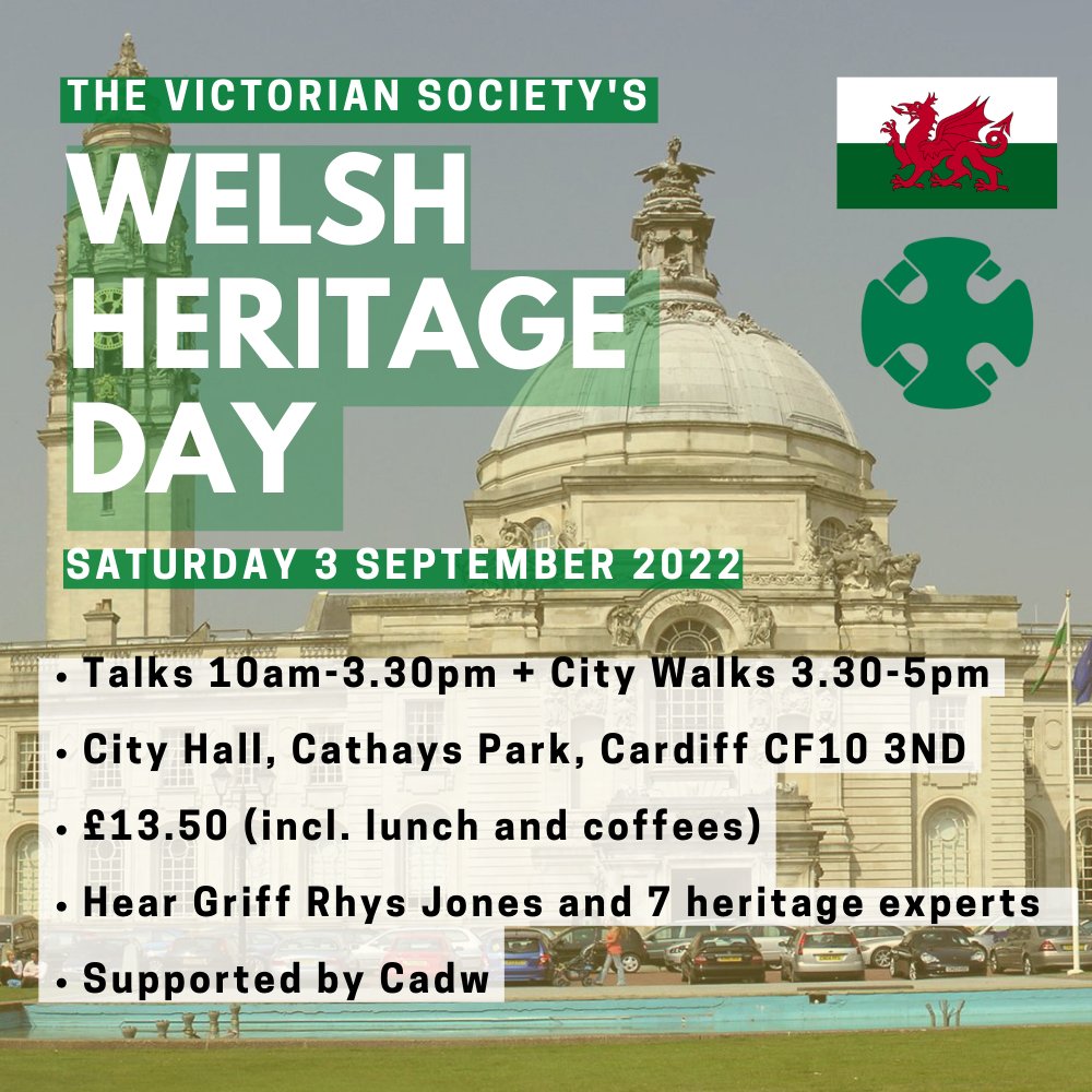 Don't miss our first ever Welsh heritage day on the Saturday 3 September! Find out how you can help save Welsh Victorian and Edwardian heritage from leading heritage experts. More info here: bit.ly/Welshday