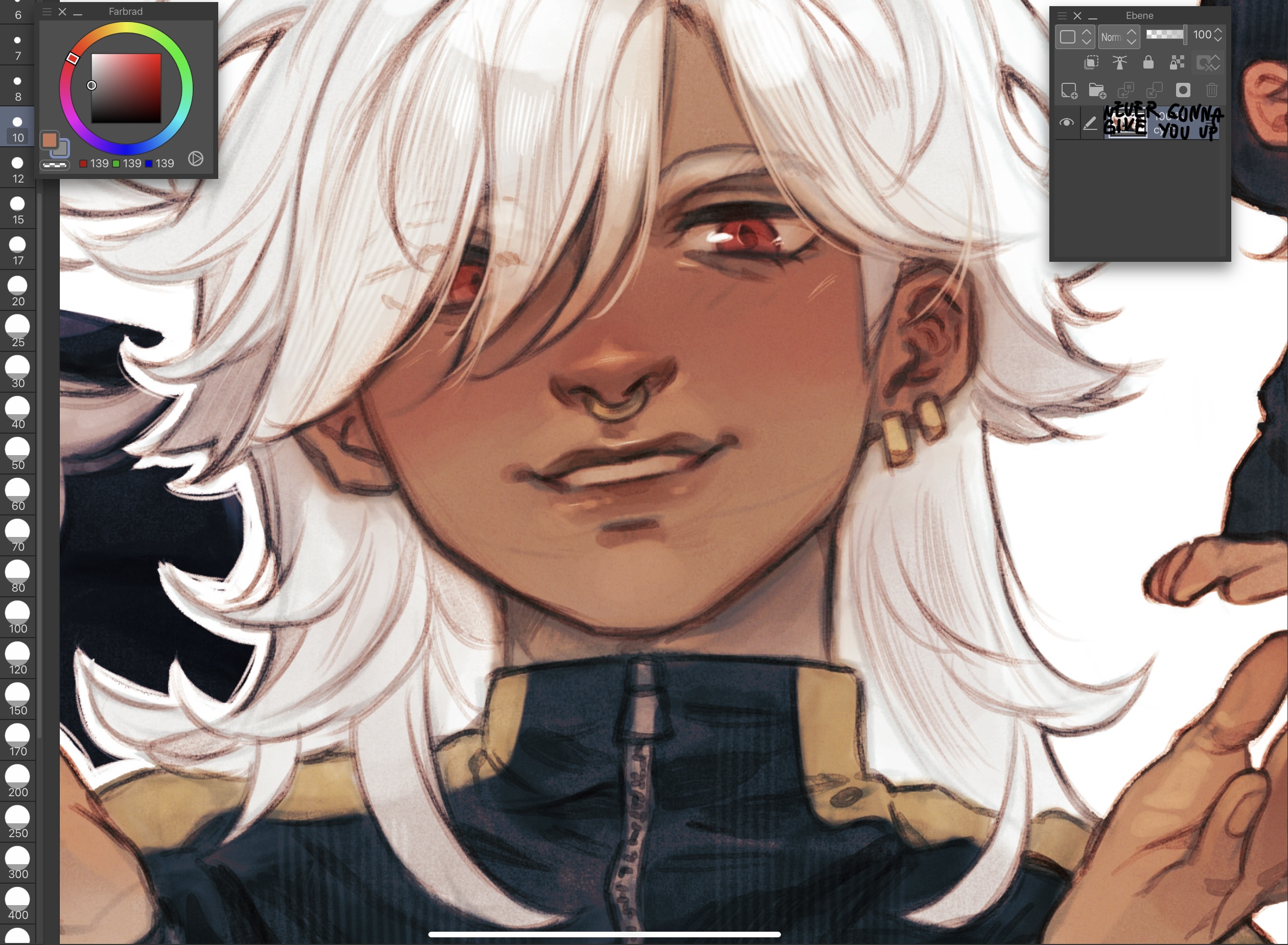 Cawie on X Also I totally caved and gave him a nose piercing https t BkWcWzbcT2 X