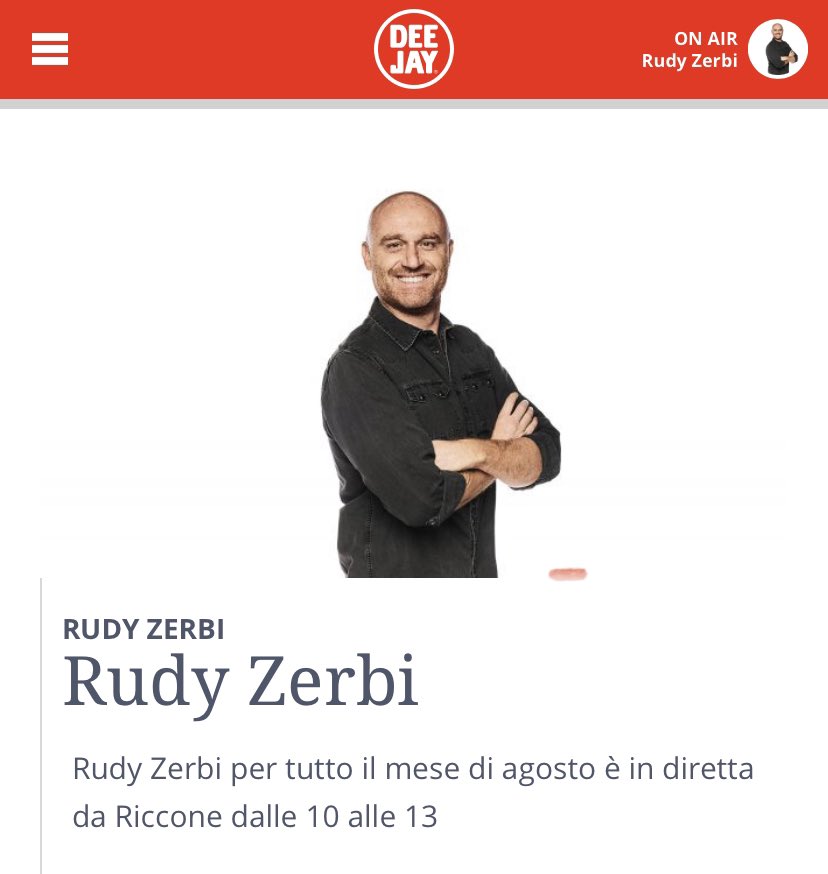 vologratis's tweet photo. Poco fa, prima di andare in spiaggia, sono stato in diretta su @radiodeejay a scambiare quattro chiacchiere a tema vacanze con il mitico Rudy Zerbi. È sempre un piacere parlare con lui, sa sempre come mettermi a mio agio ☺️ https://t.co/NaLyazjWbq
