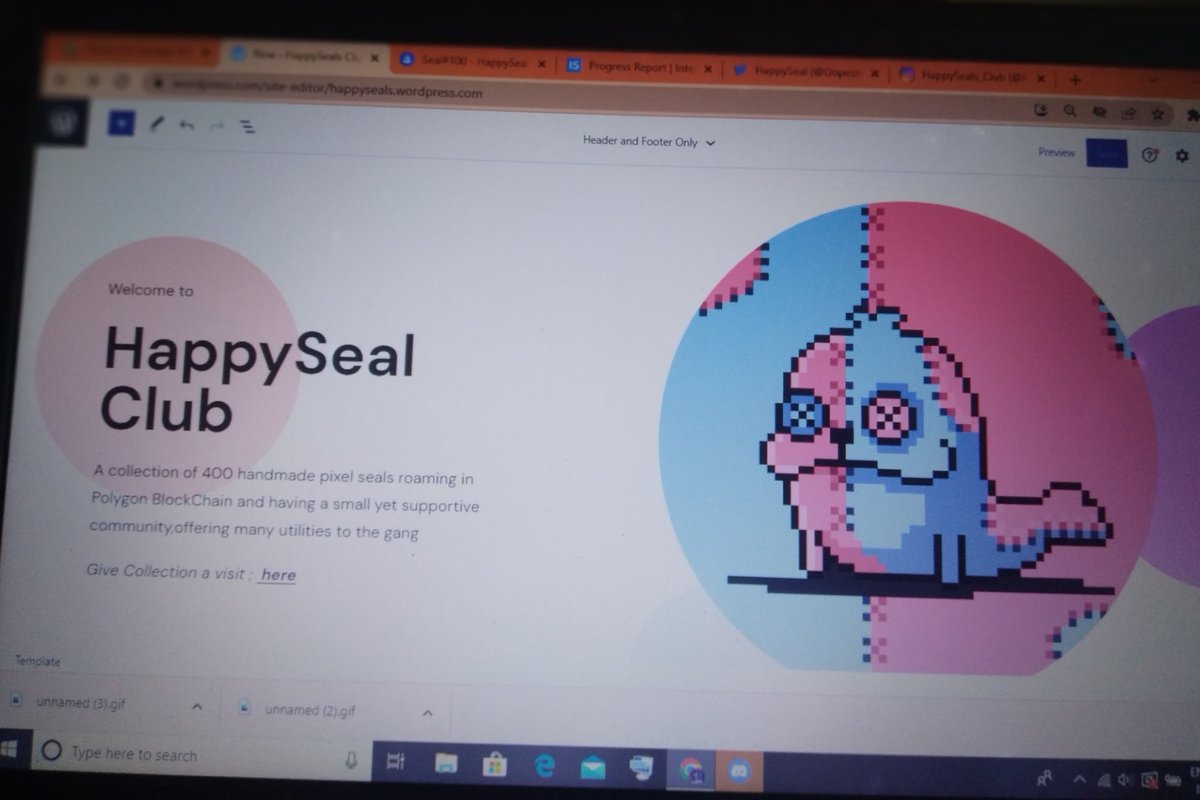 Your Bro is working on a WordPress site for the Collection 
It might affect the reach and help us grow
Also working on a collab giveaway be ready and let's bring back the hype

#NFTGiveaways #NFTCommmunity #ETH #PolygonNFT