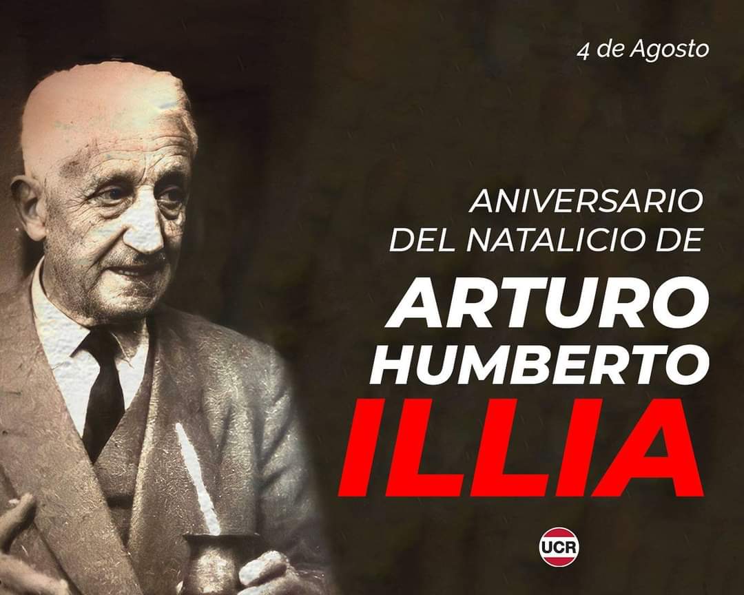 🇵🇱 Recordamos a Arturo Illia a 122 años de su nacimiento. 🇵🇱

Destacamos su compromiso por la educación, salud y progreso para un país mejor. 
Hombre noble y honesto con una gran convicción que supo levantar las banderas de nuestro partido. 
Sus valores son fuente de inspiración.