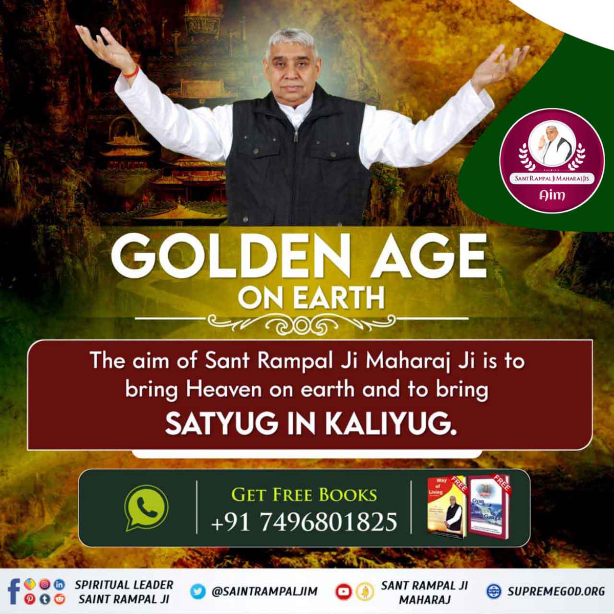 IshikaRohilla's tweet photo. The Main #Aim_Of_SantRampalJiMaharaj
Turning Earth into Heaven is one of His objectives for which He is restlessly working day and night.  

#GodMorningThursday https://t.co/tSTVPrBYy8