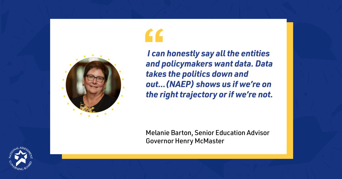 Melanie Barton, senior education advisor to Governor <a href="/HenryMcMaster/">Gov. Henry McMaster</a>, is sharing insights on how the pandemic has affected education and the importance of moving forward using #NAEP data.
