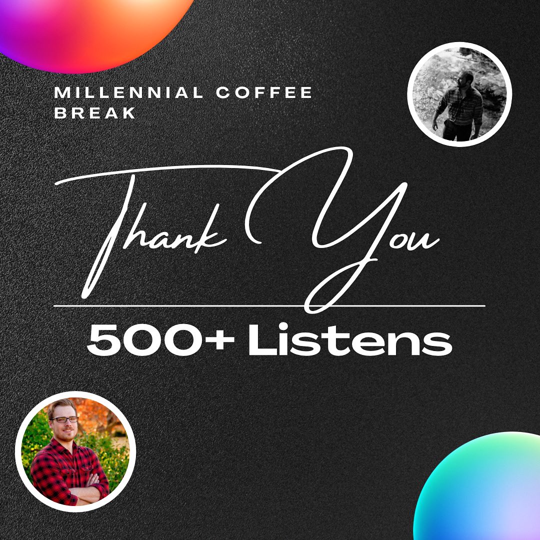 M_C_Break's tweet photo. We wanted to take a moment to thank everyone that has taken time out of their day to listen to Millennial Coffee Break. From the first few rough episodes to the product now, you have grown with us. Here’s to potentially more growth and success!
#PodNation #mcbreak #podcasts https://t.co/J9JeT3dNiP