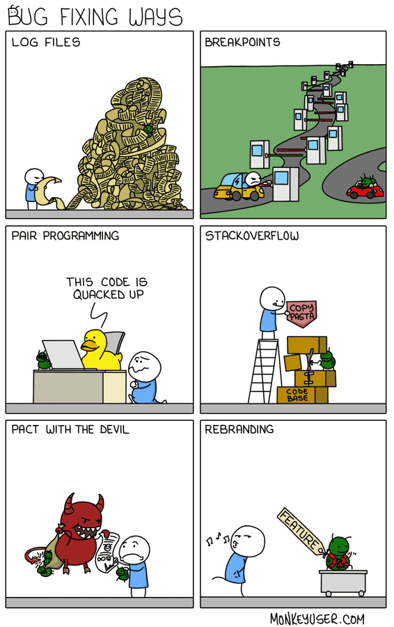 PR0GRAMMERHUM0R's tweet image. How to fix bugs reddit.com/r/programmerhu…