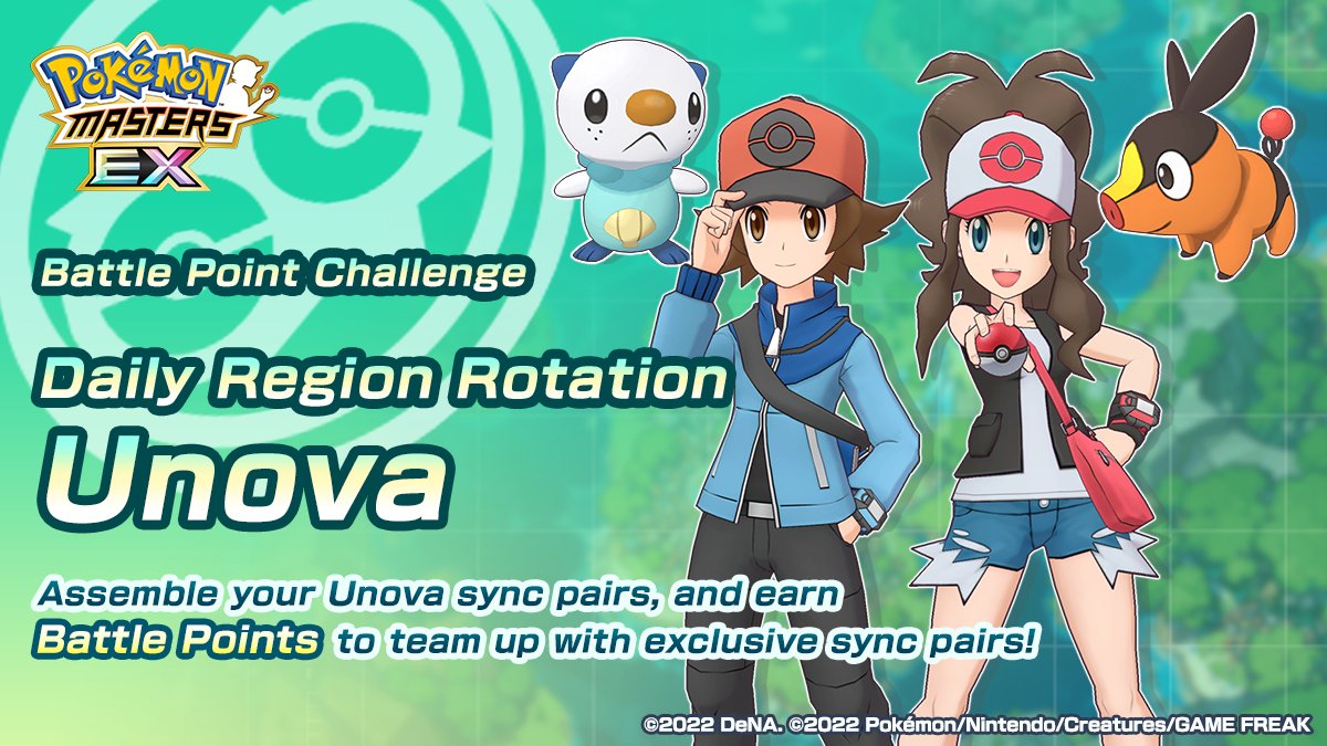 Pokémon Masters EX on Twitter "Daily Region Rotation is now live! Take