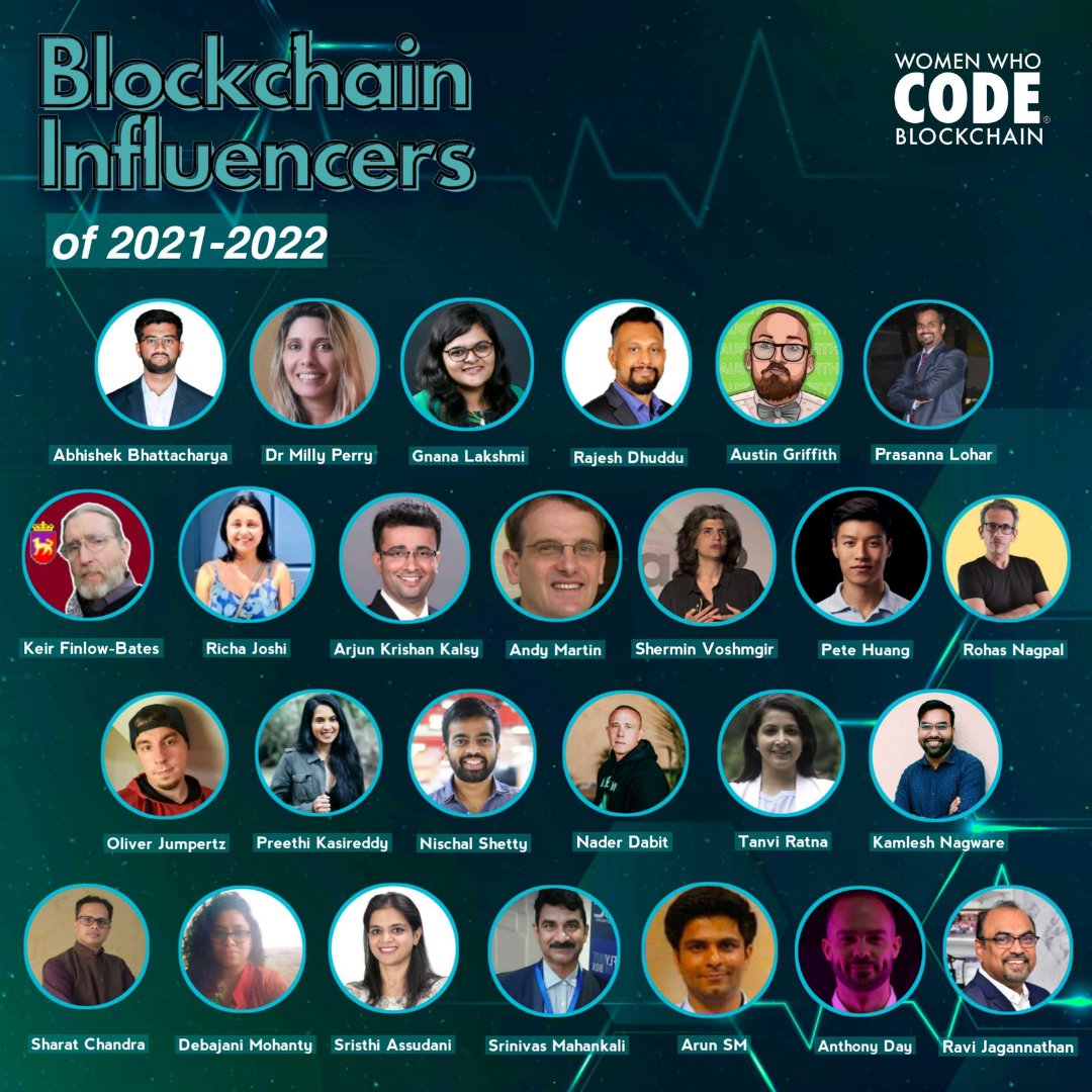 WWCode Blockchain is proud to recognize and appreciate the amazing Blockchain influential leaders who are inspiring the community. 

#blockchain #womenwhocode #leaders
