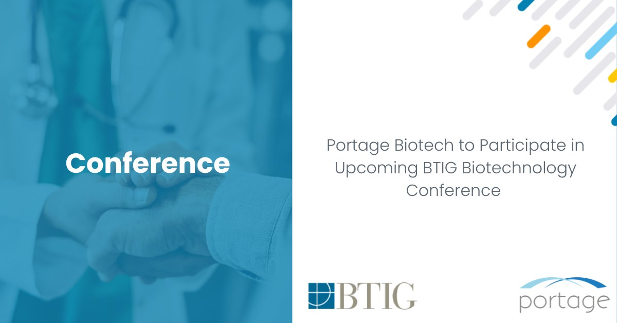 Portage Biotech on Twitter "Our management team will be participating