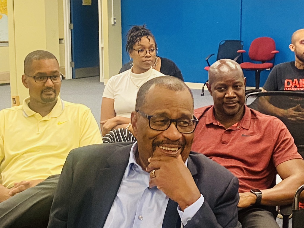 BeecherSchools's tweet photo. The district officially named our administration building the Ira A. Rutherford, III Administration Building.   As Mr. Rutherford addressed the audience during the board meeting, he stated he was grateful and humble. https://t.co/5B5gh1yWF2