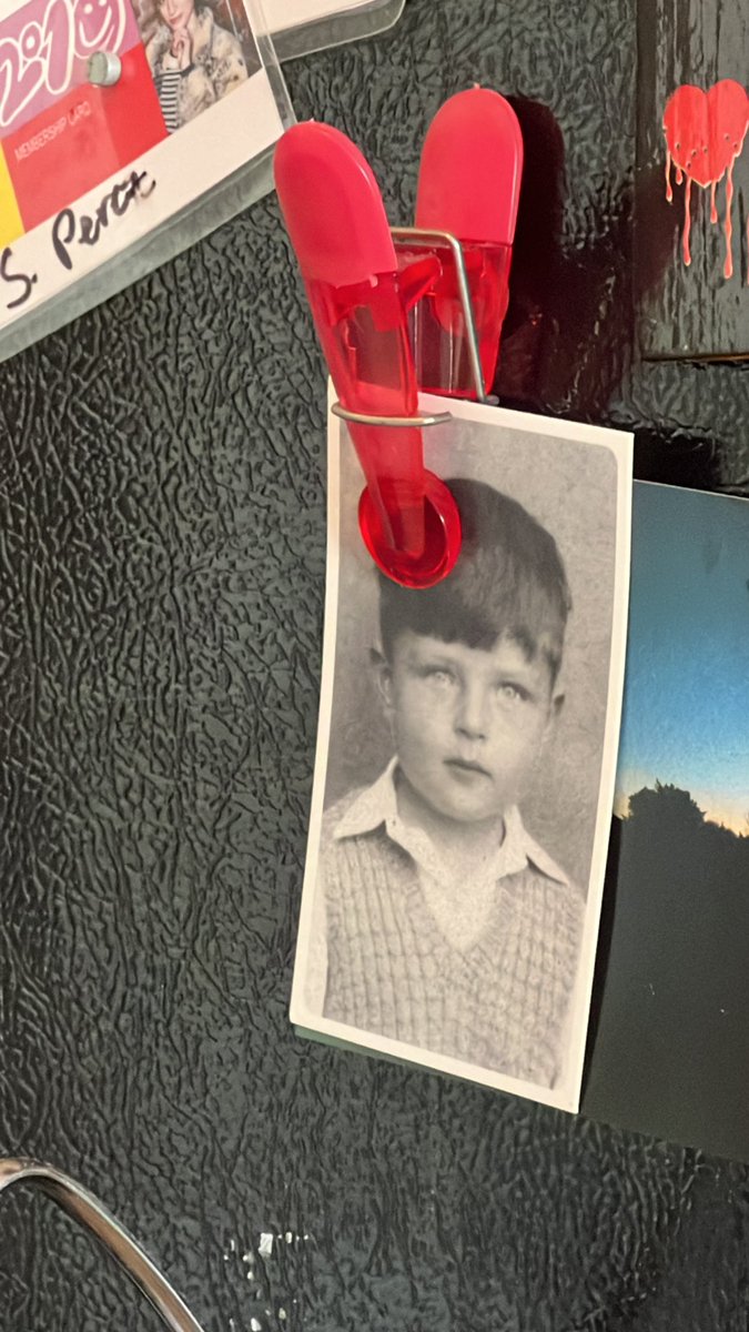 aj_xo's tweet photo. Is it weird that I keep a childhood photo of Ian Curtis on my fridge? https://t.co/RdVHbzHfZa