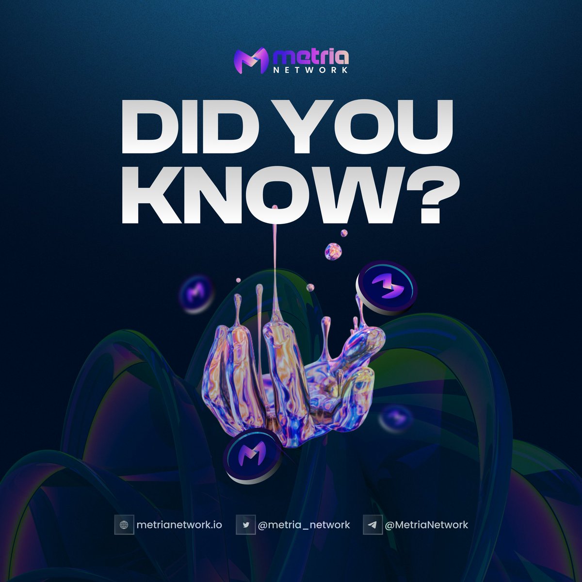 👎🏼Did u know that minting an #NFT on a blockchain means it won’t be included on another? Lesser audience = no widespread adoption.

📈But in #Metria’s NFT marketplace, NFT makers can mint &amp; gain access to automatic indexing across partner networks, allowing price discoverability!