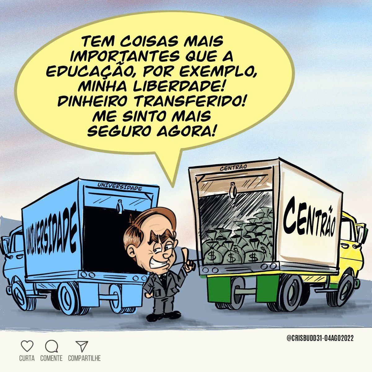crisbuddy's tweet photo. #educacao #elecai
CRIMINOSO! O governo Bolsonaro está asfixiando 17 universidades públicas que correm risco de parar por falta de verbas... Enquanto isso, Bolsonaro deu o controle de quase R$ 150 bilhões para o Centrão pra fugir da cadeia. @GulihermeBoulos https://t.co/wkTxaIzXim
