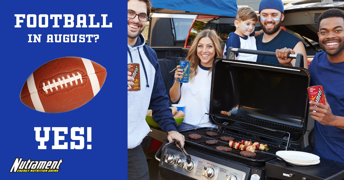 nutrament's tweet image. Football in August? 🏈 If you are a diehard football fan, its never too early to #getfueled for the season! Let the pre-season begin! #football #preseason #nutrament