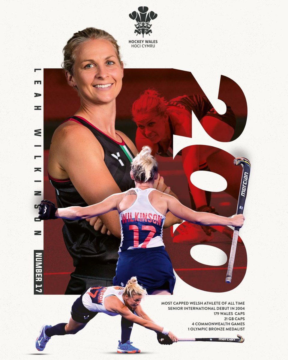 An amazing milestone for <a href="/Leahwilkinson17/">Leah Wilkinson</a> today

Adding to her title of most capped Welsh athlete in any sport, Leah earned 200 combined appearances for 🏴󠁧󠁢󠁷󠁬󠁳󠁿&amp; 🇬🇧. What an inspiration! 🔥

Congratulations I Llongyfarchiadau 🥳