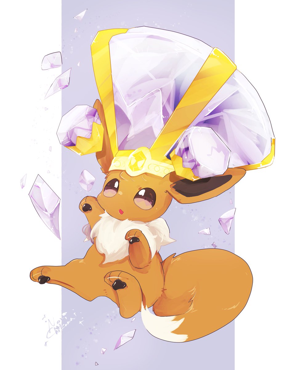 ポケモン「テラスタルイーブイ#ポケモンSV #Pokemon 」|ねりちくわのイラスト
