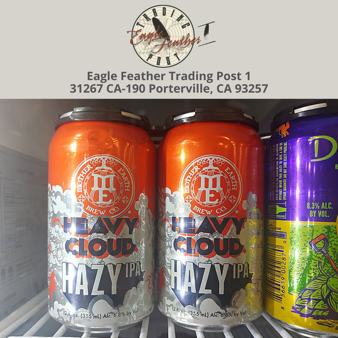 We have a great variety of beverages here at Eagle Feather Trading Post! Come over and check out our selection of beverages from Mother Earth Brew Co.!

#EagleFeatherTradingPost
#EagleFeatherTradingPostPorterville
#Porterville
#Beer
#Beverage
#MotherEarthBrewCo