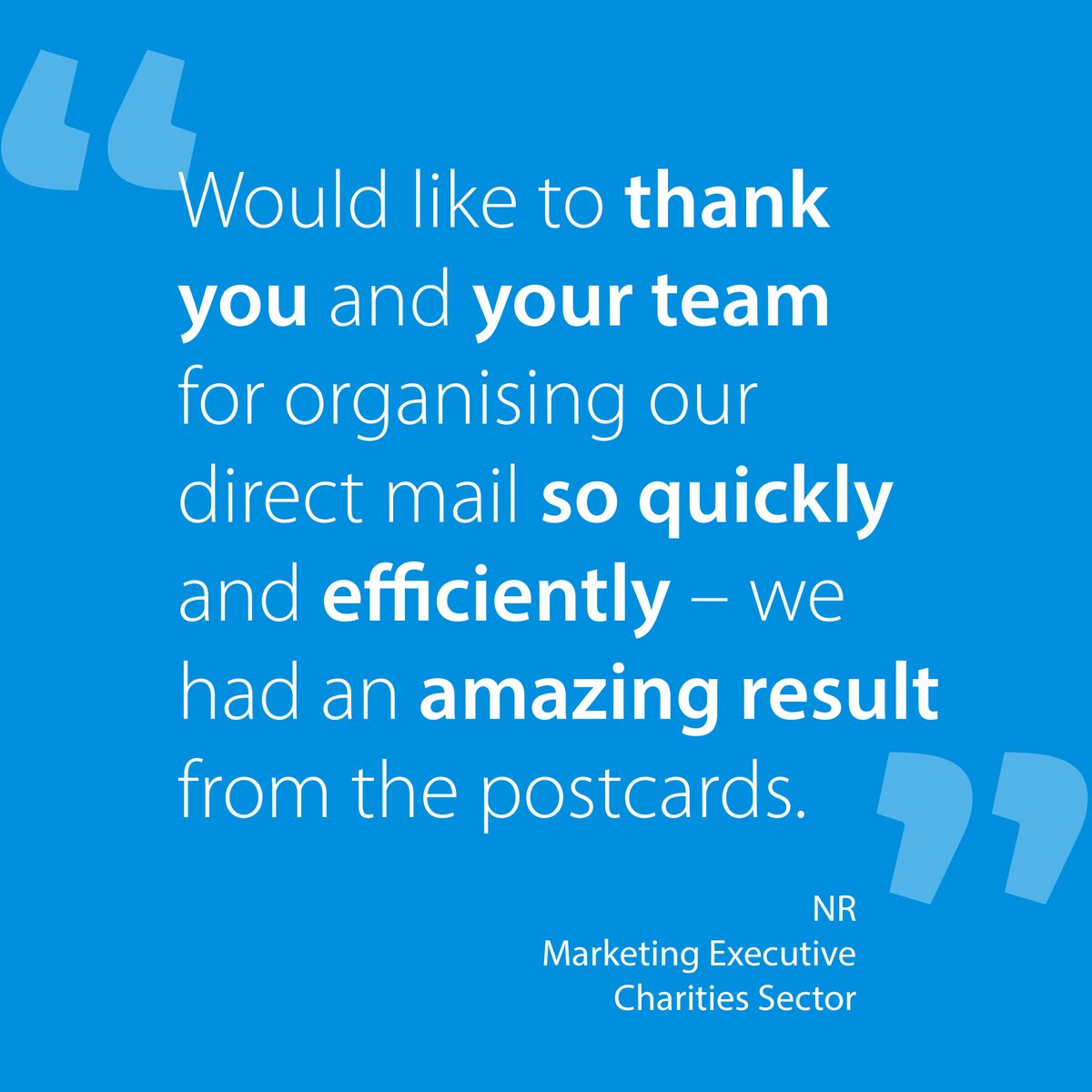 Another happy customer, why not visit bombouche today and see how we can take the hassle out of your mailing? 

bombouche.com