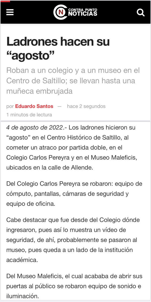 saltillotwit's tweet photo. ROBO EN CENTRO HISTÓRICO DE SALTILLO. LA CIUDAD “MÁS SEGURA” #Saltillo #Coahuila #Monclova #Torreon #Acula #PiedrasNegras #Mexico @eduardosanstar https://t.co/h0bT3RGdwF