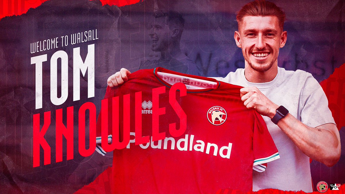 ✍️ Walsall Football Club are delighted to announce the signing of Tom Knowles from <a href="/YTFC/">Yeovil Town FC</a> on a two-year contract

👉 bit.ly/3oTVoNR