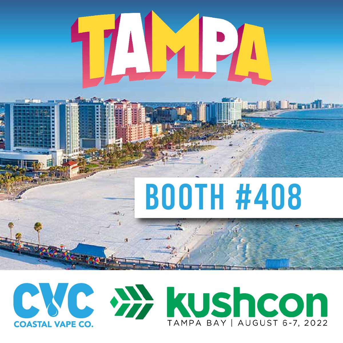 coastalvapeco's tweet photo. Come visit CVC at Booth #408 at Kushcon Tampa! We would LOVE to meet you and show you all of our dope vape hardware. See you there 🌊💙
@kush_con #kushcontampa #kushcon #tampa #cvc #coastalvapeco #coastalvape #vapehardware #qualityvapes #vape #vapetech #premiumvapes #kushcon2022 https://t.co/hOsiOkoPMk
