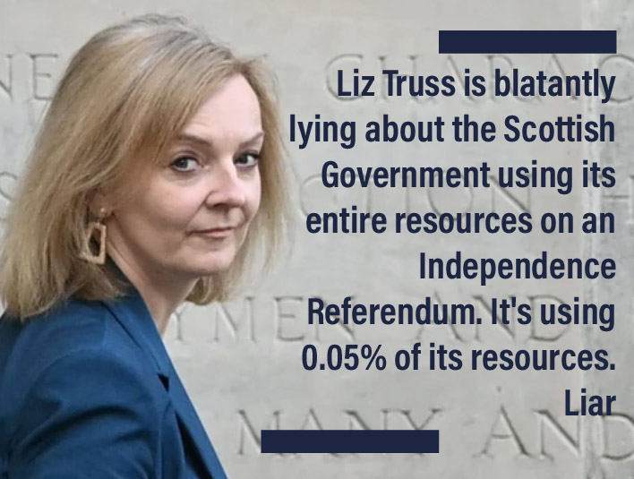 LYING LIZ
 retweet 
#LyingLiz 
#Indyref2023 #ScottishIndependence2023 
#FreeIn23
#SCRM  
#indyref2 
#ScottishIndependence 
#Scotland