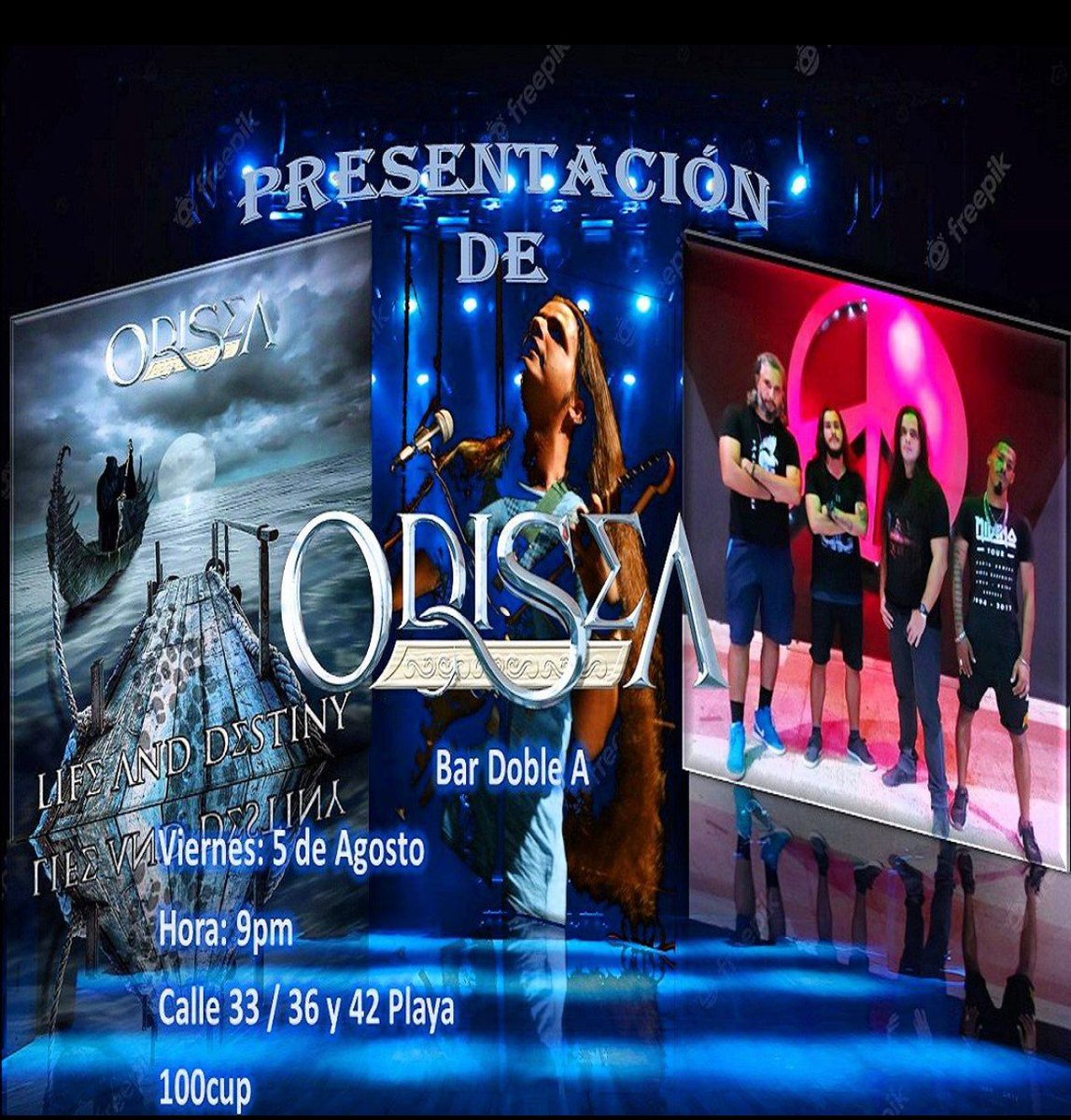 #ArtistaStarArsis | La agrupación Odisea <a href="/BeletteMaykel/">Odisea Cuban Band</a> realizará una presentación mañana viernes 5 de agosto,en la Calle 33/36 y 42 playa, en Cuba💥.