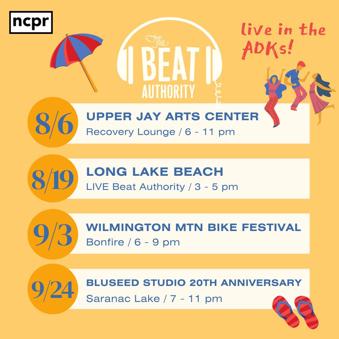 sceliaclarke's tweet photo. This is a Public Service Announcement to help you plan your weekend. Get your priorities straight people! #UpperJay #BeatAuthority #DanceParty @ncpr @davidncpr https://t.co/5ueqG9YTEQ