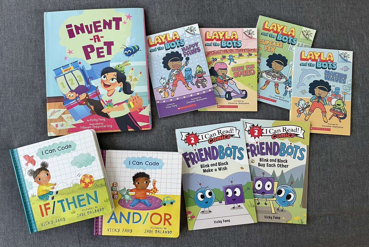 Ooh, I hit 4K followers AND it’s back to school soon, so let’s do a #GIVEAWAY! #Teachers & #Librarians, win a signed bundle of ALL NINE of my books! Follow + RT to enter, bonus entry if you tag a friend. Winner will be picked at random on 8/7, US only. Free activity ideas in 🧵!