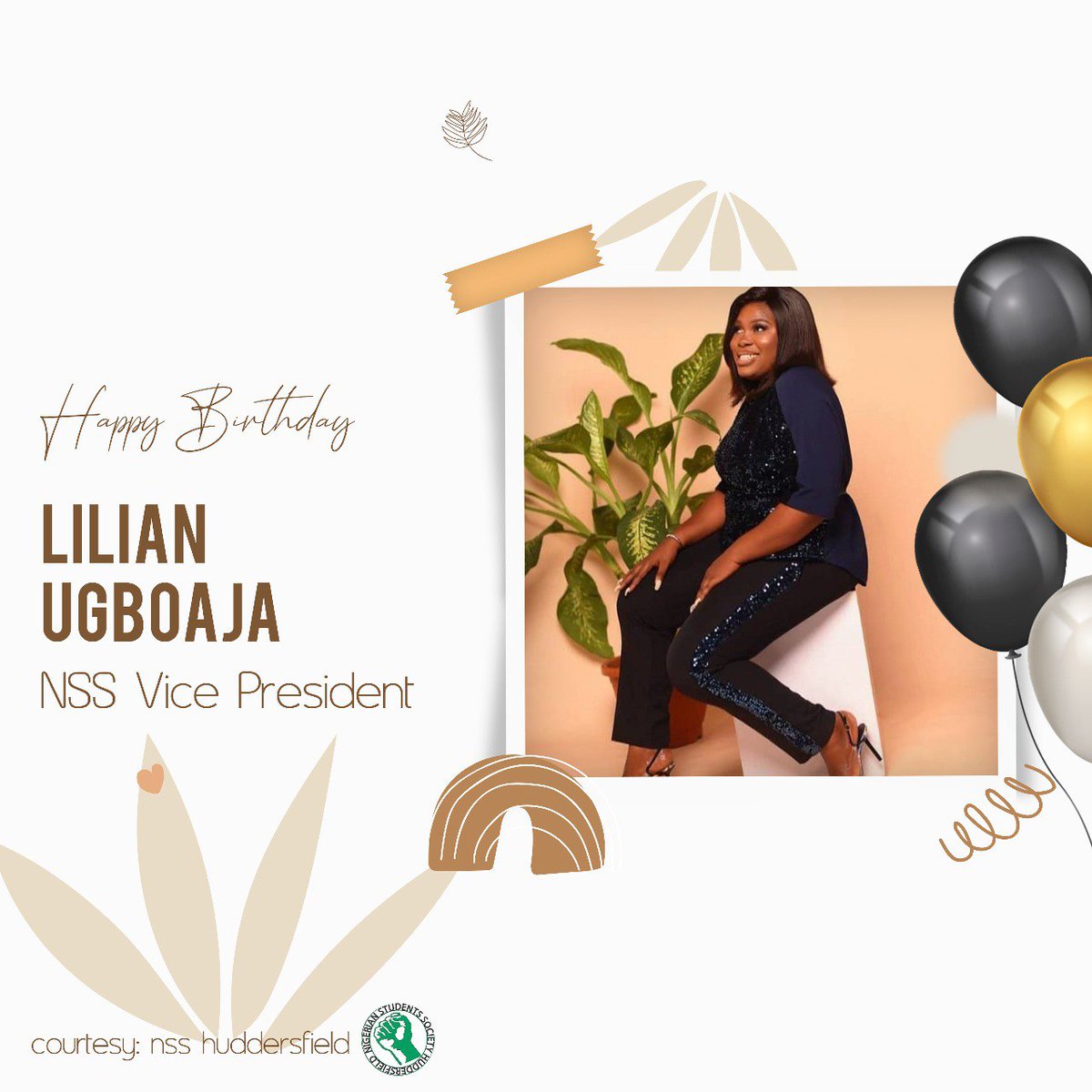 Wishing our Vice President Lilian  a happy birthday 🎂. Do have a blissful year ahead. 
#birthdaygirl 
#VP
#nsshuddersfield