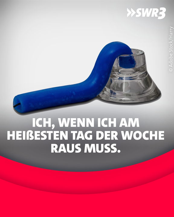 swr3's tweet photo. Wer zerfließt auch, wenn er einen Schritt vor die Tür macht? 🫠 #Hitze #SWR3Land https://t.co/LtZK7Dhhdc