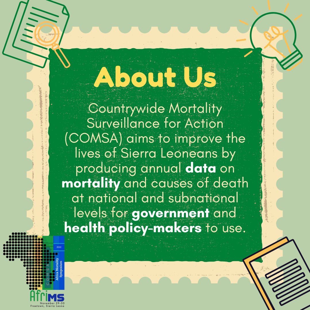 Visit our website at comsasl.org to learn more about the work #COMSA has completed

#globalhealth #mortality #SierraLeone #Africa #education #publichealth #research #Freetown #healthcare #epidemiology #AfriMS #healthpolicy #publicpolicy #government