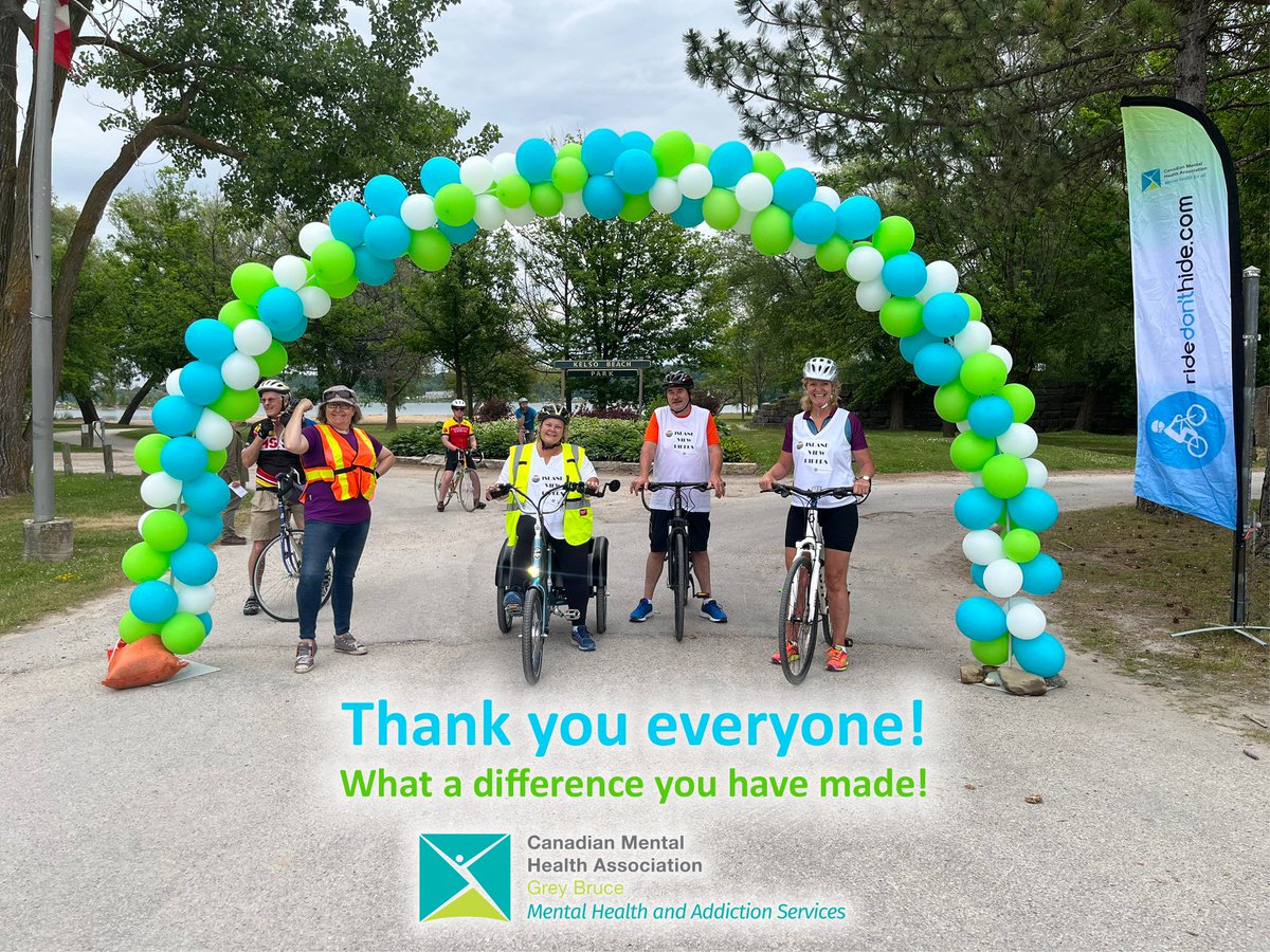 The #RideDontHide results are in and we are SO grateful! Locally, our amazing riders, donors, teams and supporters raised a total of $49,319! How incredible is that! A big THANK U goes out to everyone who took part and supported mental health for all! 💙💚 bit.ly/3zSM2YV