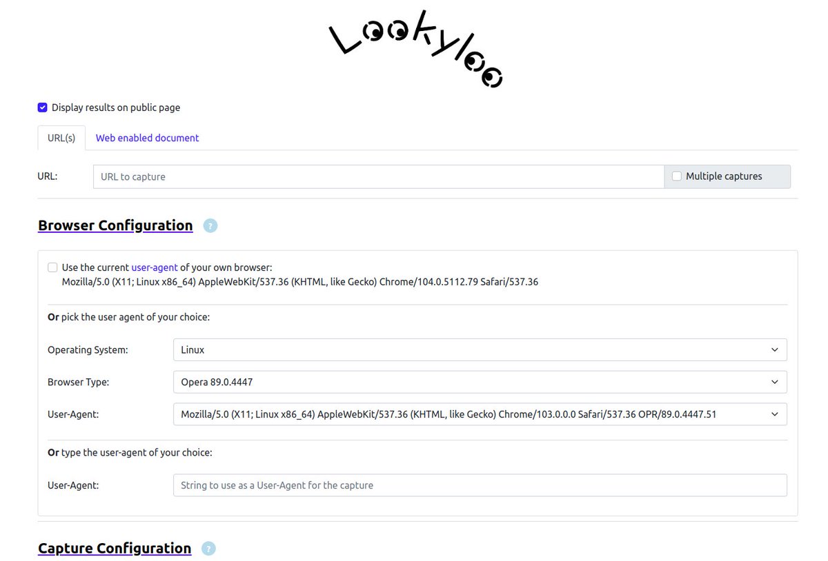 Some improvements were made in <a href="/lookyloo_app/">Lookyloo</a> you can now also upload a full html document in LookyLoo in addition to an URL. It can be useful when you received suspicious HTML files.

lookyloo.circl.lu/capture