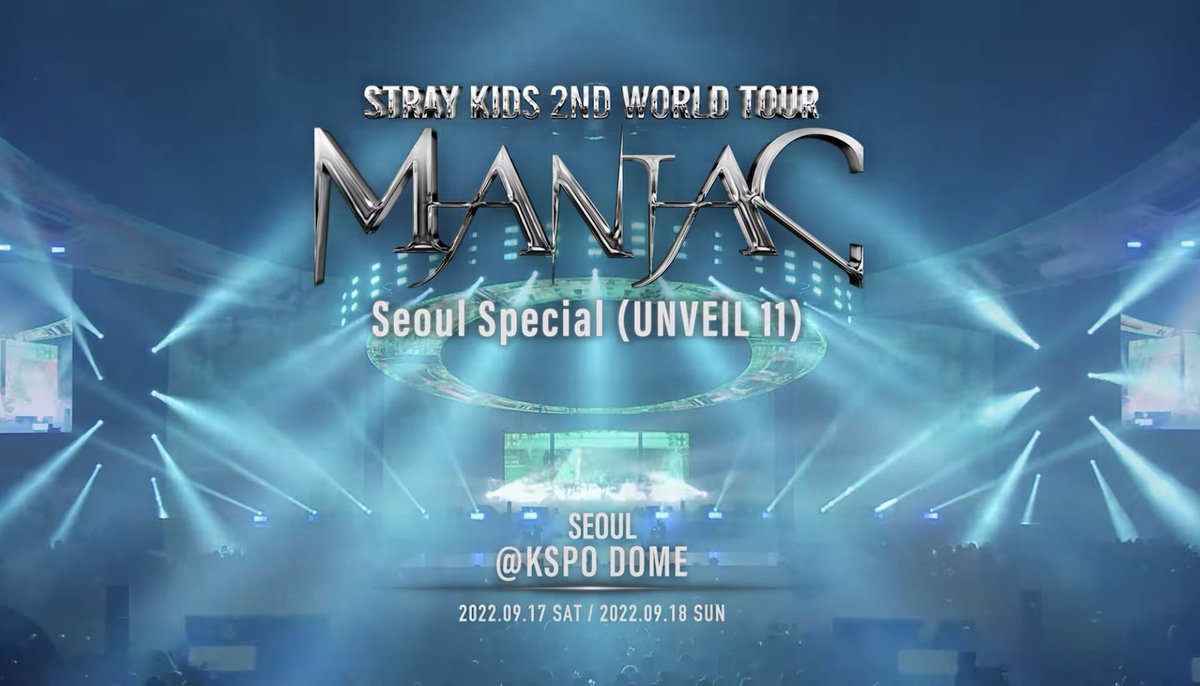 skzlatamproject's tweet photo. Stray Kids tendrá dos conciertos unveil en Seúl, en el recinto KSPO Dome (capacidad máxima de 15,000 personas) el 17 y 18 de septiembre.

#StrayKids #스트레이키즈 @Stray_Kids https://t.co/vwe4sl8Xse