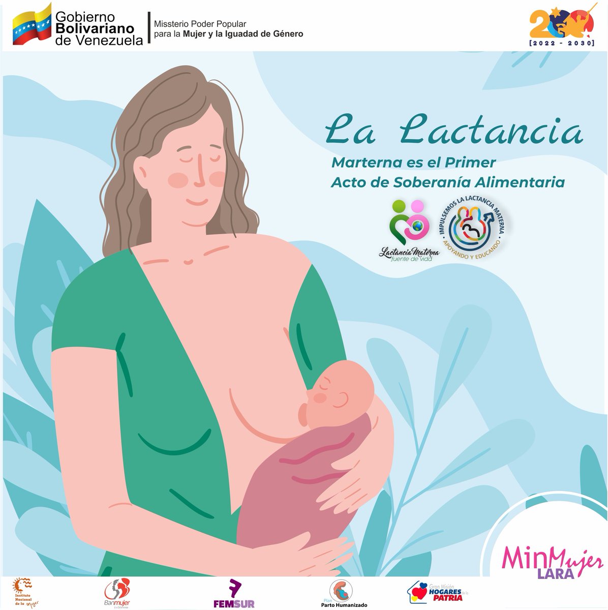 Minmujer_Lara's tweet photo. Actualmente contamos con instituciones gubernamentales y leyes que garantizan el derecho de madre y bebé a una Lactancia libre, empoderar y acompañada, algunas de estas son @MinMujerVe @PlanPHyLM y leyes como LOTTT, LOPNNA Y LPPLM

#MaduroIndestructible
#MinMujerLaraContigo
#4Ago https://t.co/bKcbVmIpt3