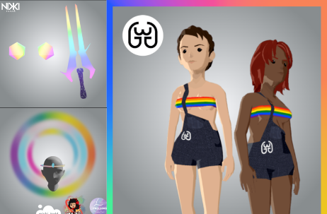 DCL_Brasil's tweet photo. #NFTGiveaway  3 Wearables    3 Winners !!! 
1 x Blade of Transcendance
1 x Rainbow Denim x GirlWithGirl
1 x Pride Rainbow Aura

Follow @DCL_Brasil &amp; @MetaArti1 &amp; @Doki3D &amp; @GirlWithGirlNFT &amp; @NFTGiveawaysFam

 Like and Retweet   Tag 3 friends    ⏱️ 48 Hs https://t.co/kopmDRYci9