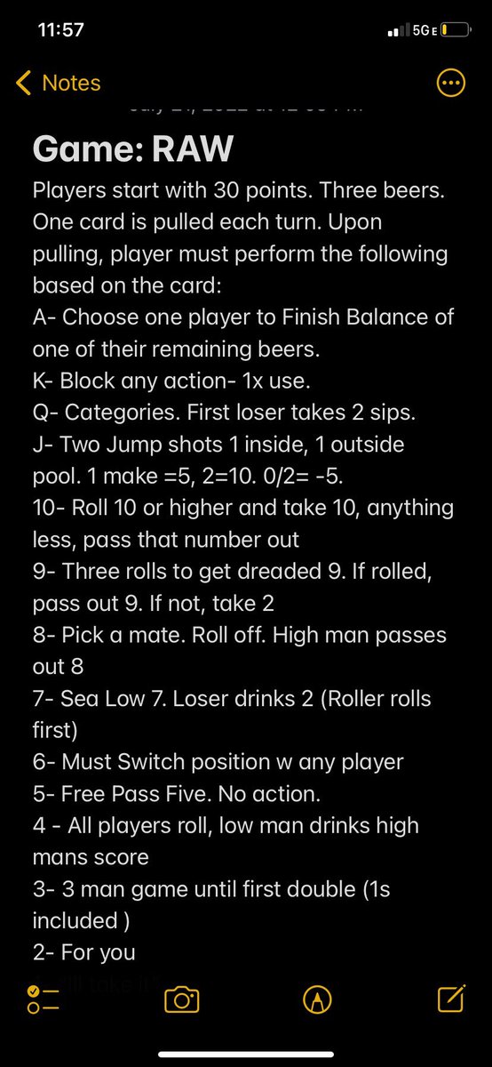 RustyFromNJ's tweet image. Easily the greatest game ever invented. RAW. 

Be careful for fucked 4. 
Use your Kings wisely.
No um’s/uh’s for categories.
Drink responsibly but heavily.